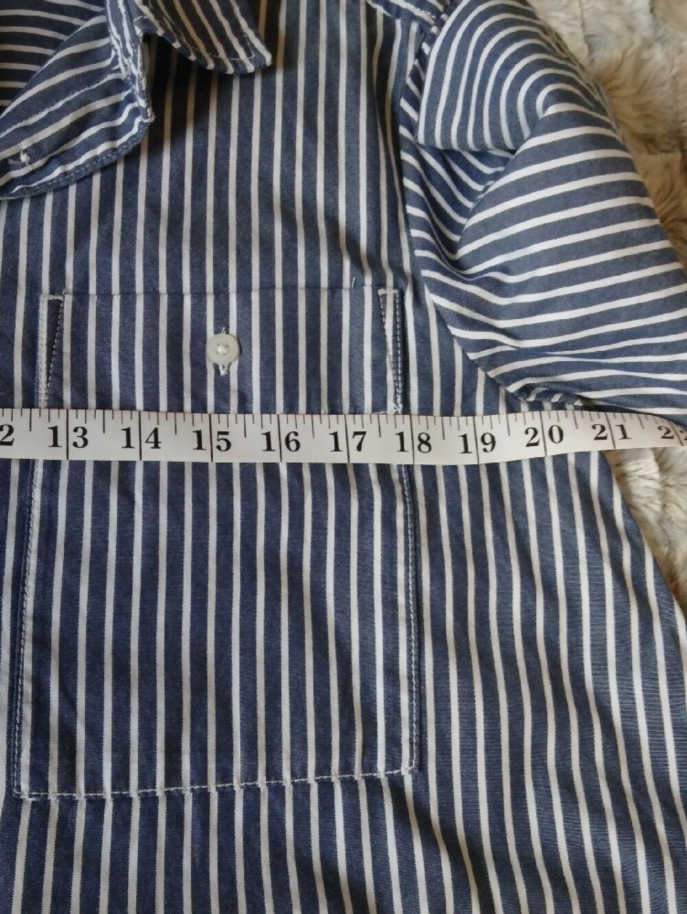 Everlane Navy and White Striped Top - Picture 7 of 12